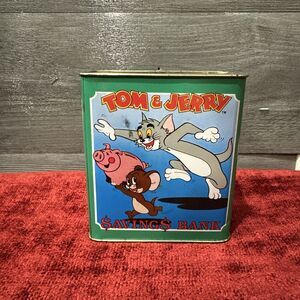 Tom & Jerry Savings Bank with Stopper P5503 Hamilton Gifts 1989 RARE